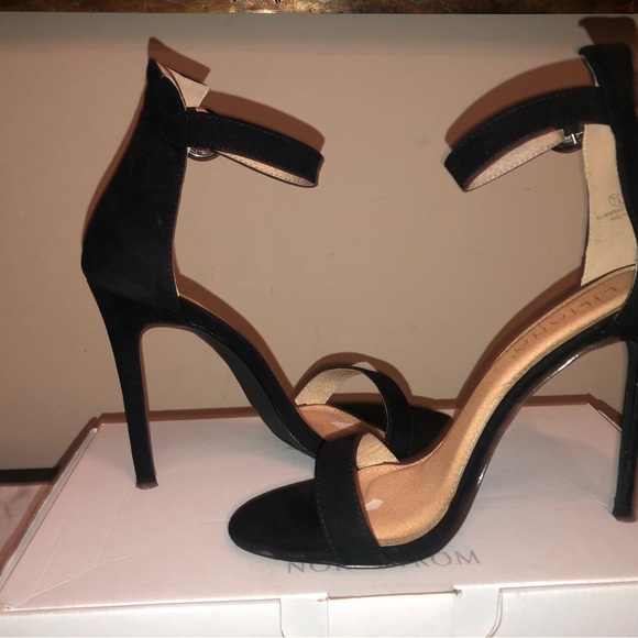Nordstrom black suede heels with a dust cover for each shoe; sexy and classy - Picture 6 of 11